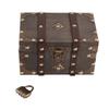 Jewelry Box for Women Girls Vintage Style Environmental Wooden Jewelry Box with Combination Lock