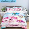 Heartsping Doll And Friends Fantasy 3pcs Bedding,Including 1pc Duvet Cover And 2pcs Pillowcases Perfect for Christmas,Ideal for Bedroom, Dormitory
