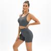 Бесшовные шорты для йоги Auroth, женский костюм для фитнеса, бюстгальтер с красивой спиной, быстросохнущая спортивная одежда для спортзала