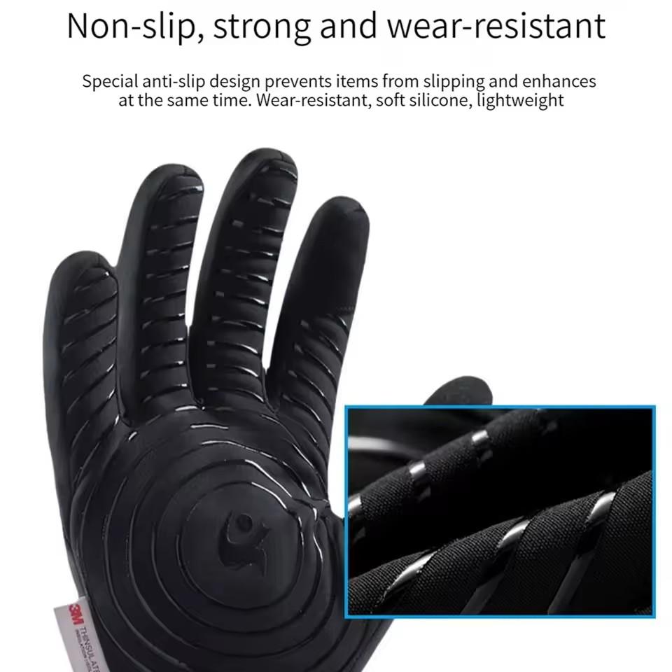 Winter Touch Screen Protector Warm Gloves for Unisex Outdoor Skiing Hiking Thick Velvet Full Finger Gloves Cycling Running Warm