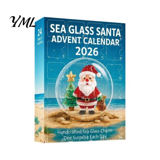 Snowman Elk Holiday Ornaments Christmas Advent Calendar 2026, 24 Days 2D Acrylic Tree Bear Decorative Craft Supplies Countdown for Tree, Window