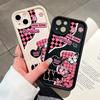 For iPhone 16 15 Pro Max Redmi Note 13 12 11 Pro Samsung S24 Plus S24 Ultra A52 A72 A54 Soft Full Lens Protect Cartoon Cute Butterfly Cat Phone Case