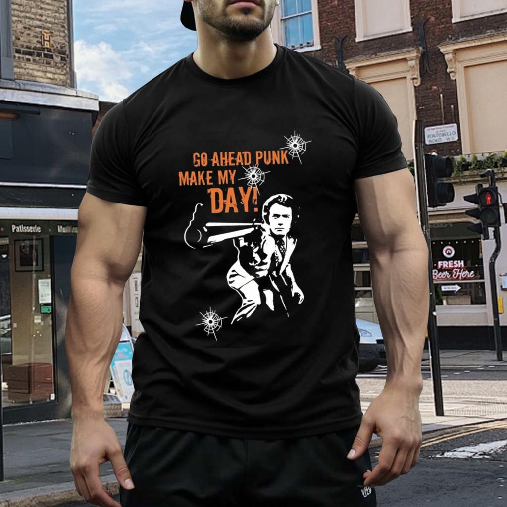 Go Ahead Punk Make My Day Dirty Harry Men's T-Shirt
