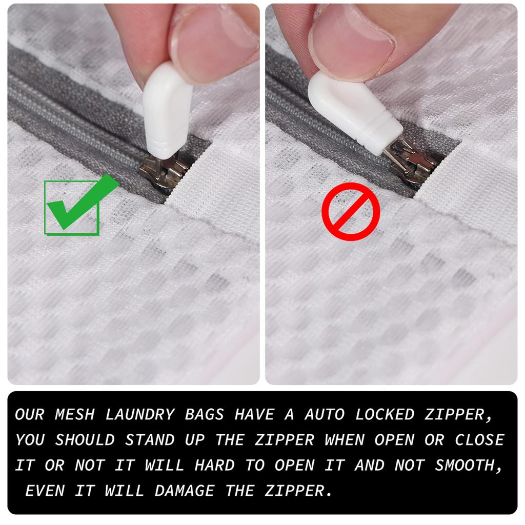 Honeycomb Mesh Laundry Bags For Delicates,Net Fabric Durable And Reusable Delicate Wash Bag Travel Organization Bag For Lingerie