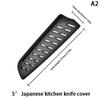 Kitchen Knife Sheath Black Plastic Knife Covers Knife Blade Protector Cover Edge Guards Case Boning Fruit Bread Chef Knife Tool