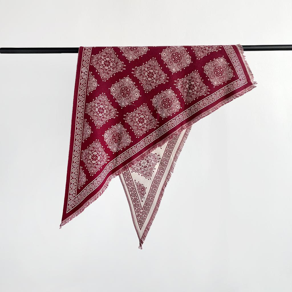 Autumn And Winter Imitation Cashmere Scarf Women'S Sweet Fashion Atmosphere Thickened Warm Scarf Shawl