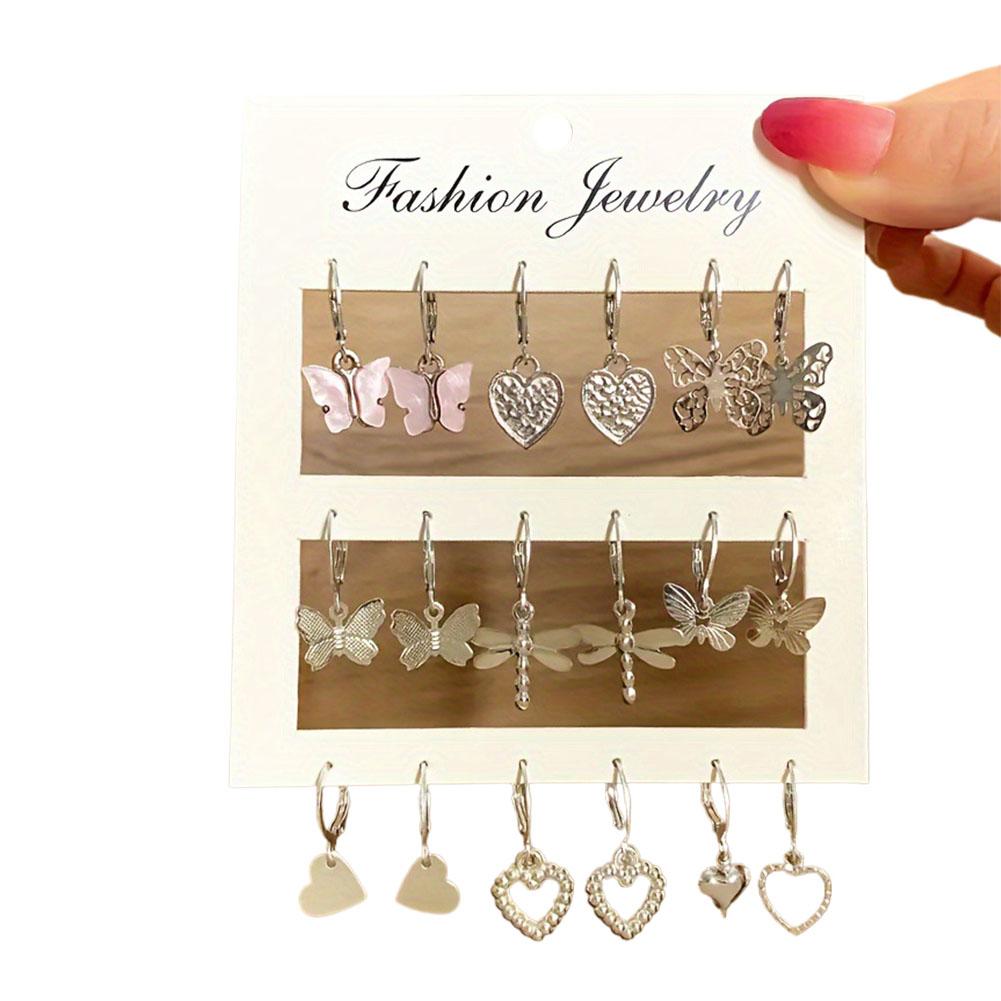 9 пар Модные металлические круглые серьги-капли со звездами, набор, позолоченные украшения для женщин, унисекс серьги U2B2