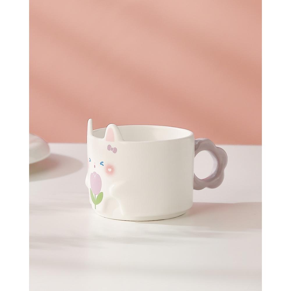 Милый кролик керамическая чашка креативная штабелируемая чашка бытовая кружка офисная кружка дорогостоящая чашка для воды сувенир подарок