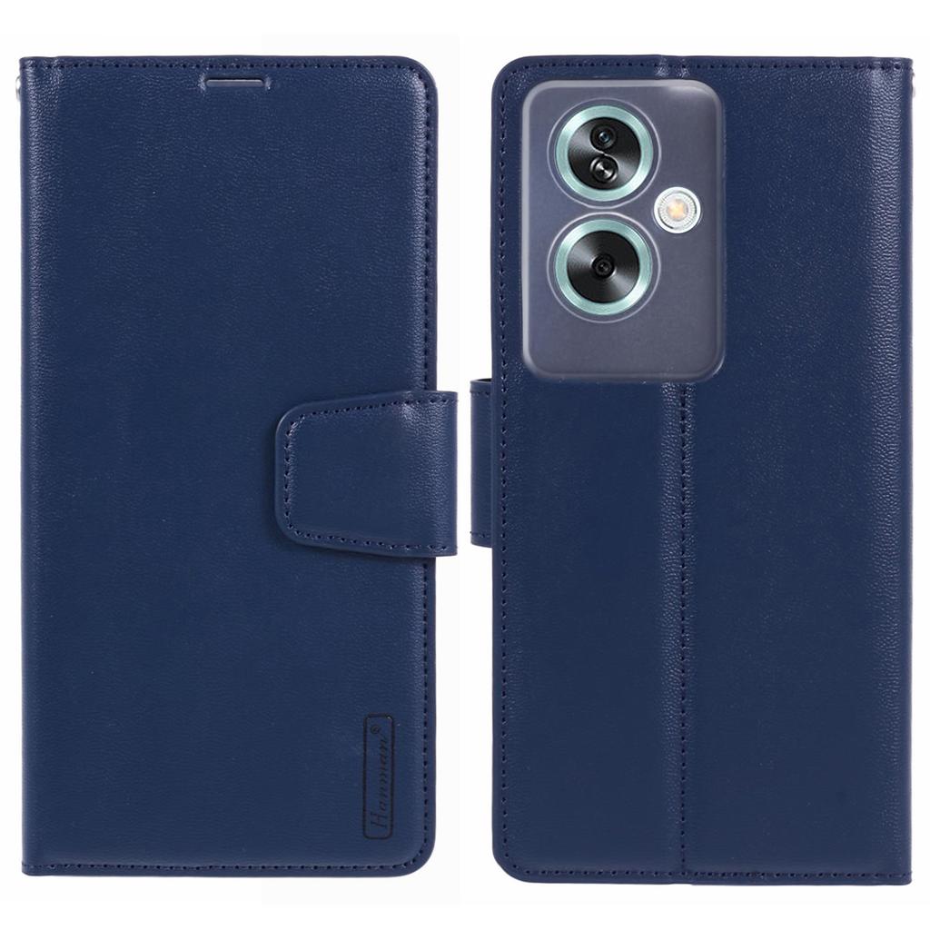 HANMAN Mill Series Phone Cover for Oppo A79 5G/A2 5G Case PU Leather Wallet Phone Stand Shell