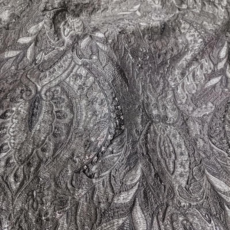 Ширина 140 см, придворный стиль, блестящая золотая нить, трехмерная фактура, рельефный жаккардовый текстиль, DIY, платье, пальто, дизайнерский