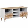 VidaXL TV Stand 100x33.5x46 Cm Solid Mango Wood, TV Bench, Hi-fi Cabinet, Entertainment Center, TV Buffet, Furniture 4018682