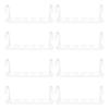 8Pcs Wardrobe Drying Rack with 5 Hole Foldable Cloth Hanger Rack for Home Living Room