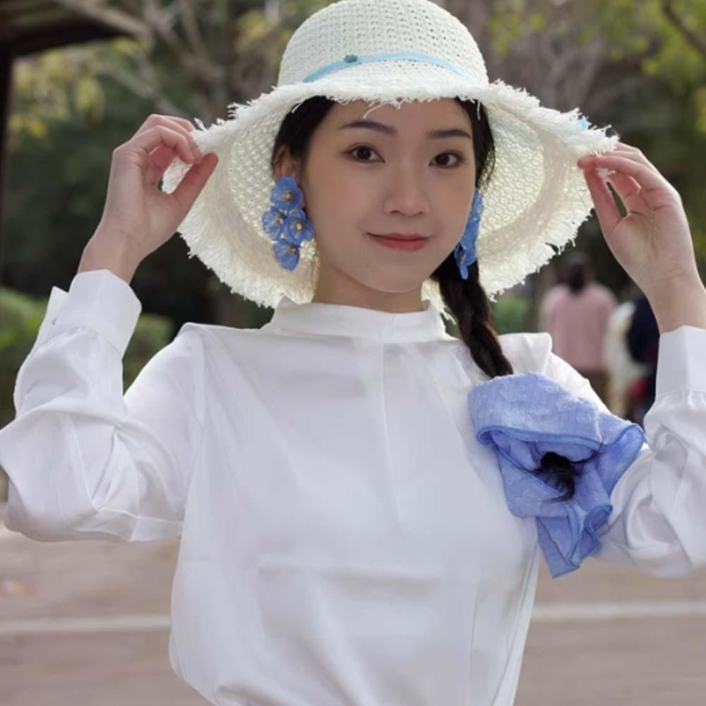 Роскошные преувеличенные цветочные серьги-подвески из цинкового сплава, длинные висячие серьги с цветочными кисточками, банкетные