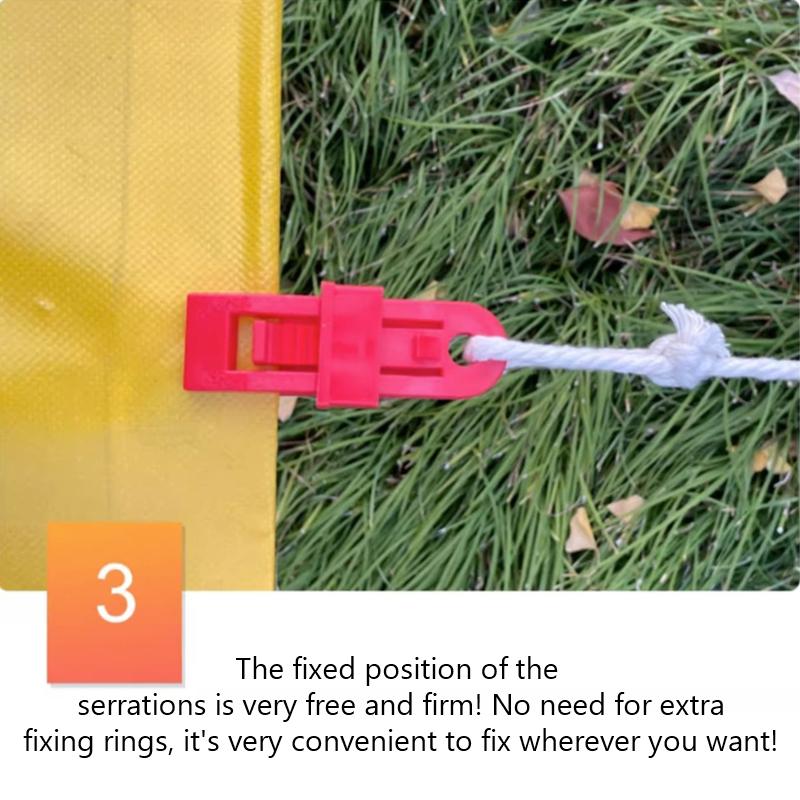 Пластиковые зажимы для палаток, ветрозащитные тросы для навесов, фиксирующие зажимы, зажимы для тентов, брезент, фиксирующие зажимы для непромокаемой ткани