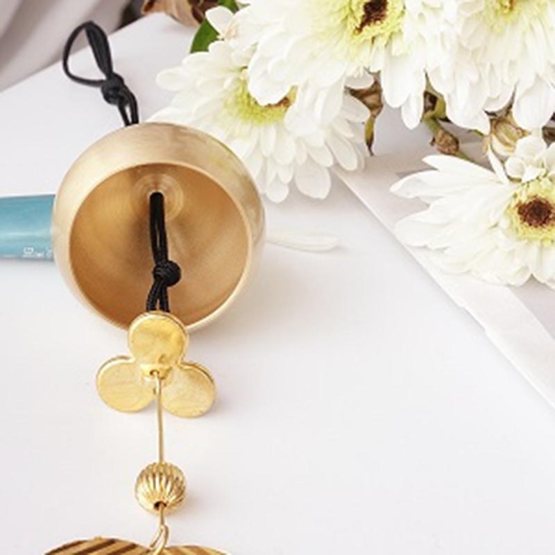 Retro Water Droplet Bell Copper Wind Chip Pendant Garden Corridor Hanging Wind Chime Creative Home Jewelry Decor