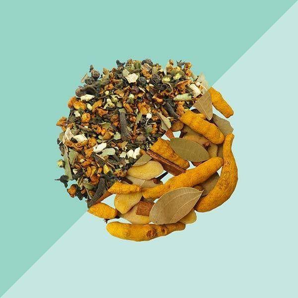 Green Tea with Turmeric (100 G), Turmeric Green Tea, Tea Trunk