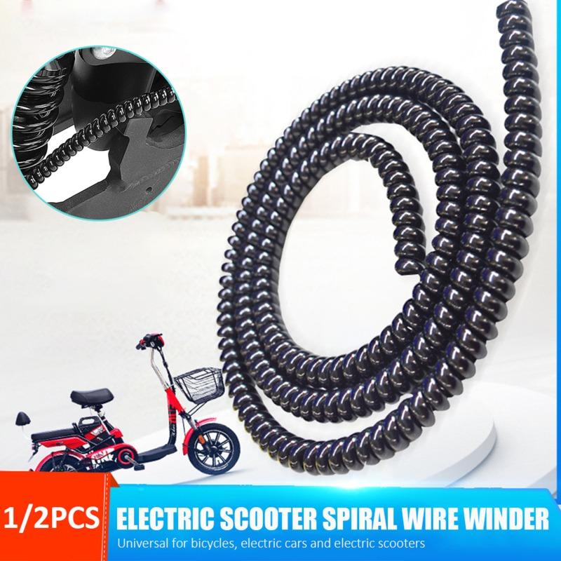 1Pc/2pcs Bicycle Wiring Harness Brake Sheath Spiral Winding Hose Wire Cord Wraps Management Sleeve