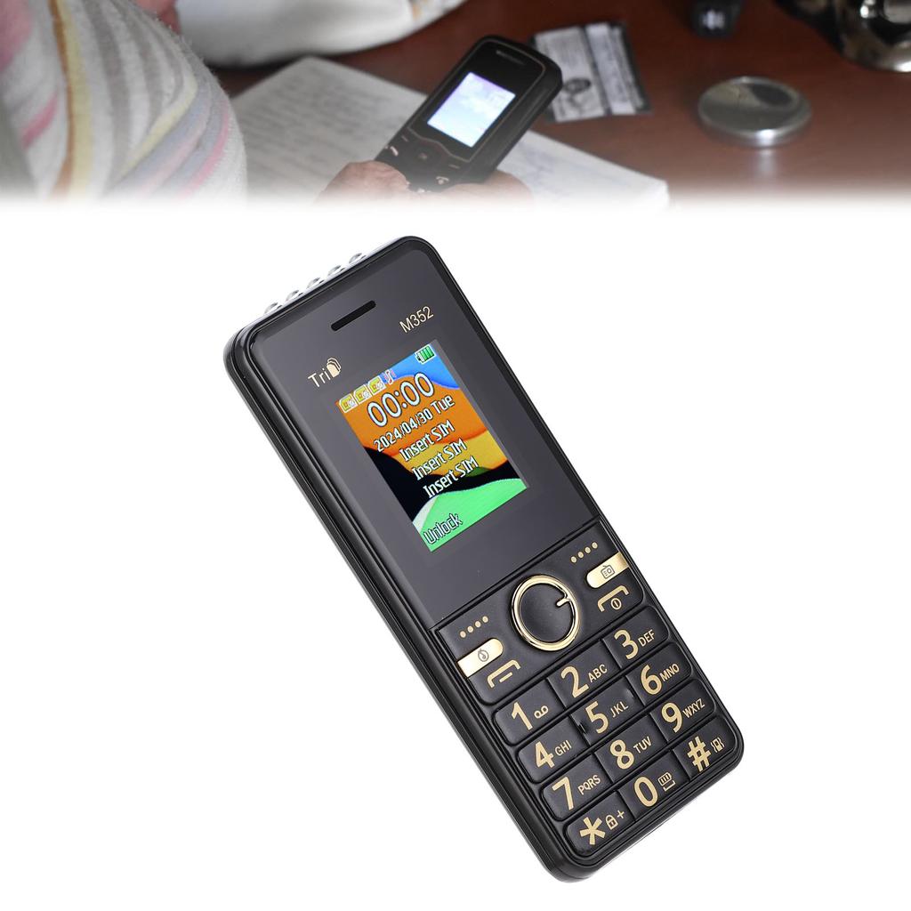2G GSM Seniors Cell Phone 3 SIM Card 3600mAh Battery Life Unlocked Button Phone for Elderly Gifts