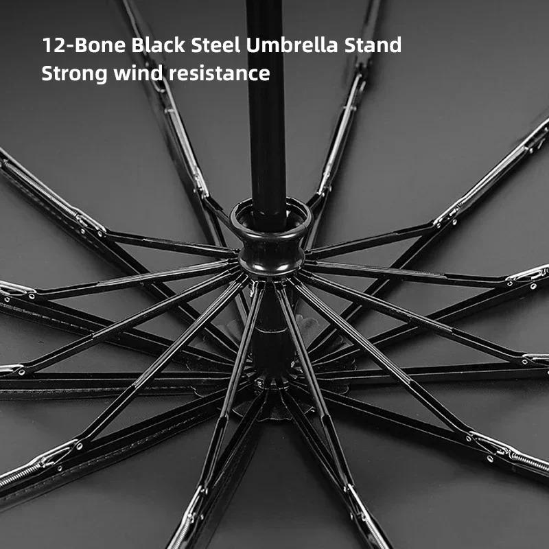 12 Bone Automatic Umbrella UV Resistant Sunshade Car Emblem Umbrella For Mercedes Benz AMG W204 W205 W203 W211 W212 W213 W201 EUVWX1