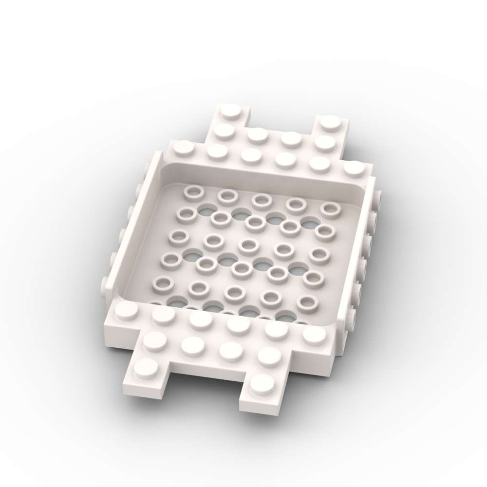 Нетоксичный Moc 1 шт. 3385 Основание 6x12x1 с углублением 5x6 по центру Набор строительных блоков Транспортное средство с отверстиями Деталь Кирпичики Частицы Игрушка Подарок для детей