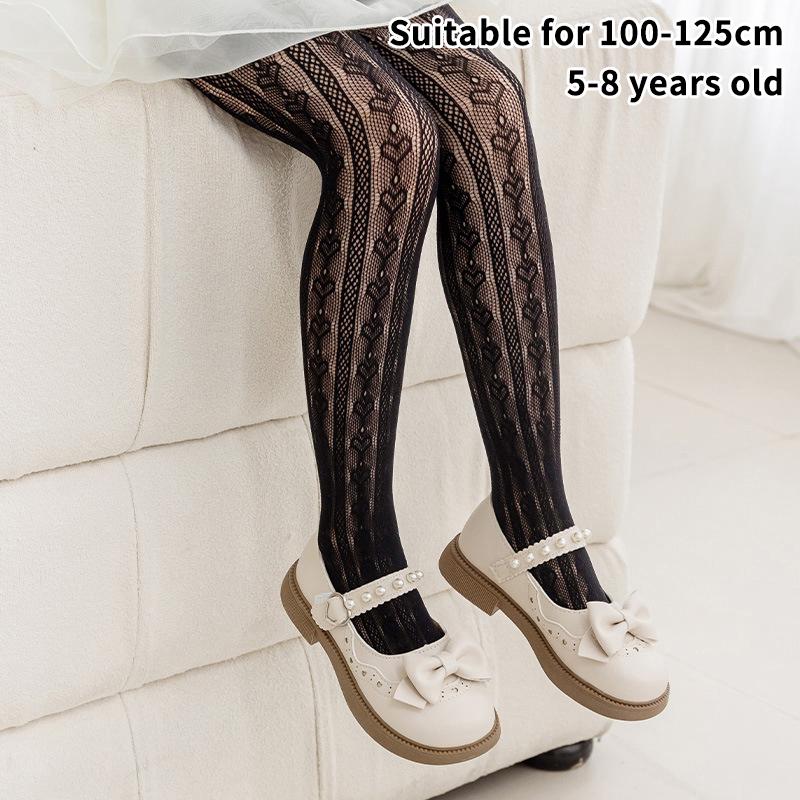 Летняя Мода Девочки Колготки Нейлон Дышащая Сетка Белый Черный Детские Колготки Принцессы Эластичность Леггинсы Для 3-12 Лет