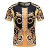 Fashionable Ornate Pattern Pictures For 3D Printed Men's T-shirt Trend Digital Printing Casual Round Neck Short Sleeved Tops