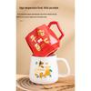 HANDUNYOU Golden Snake Ceramic Mug Gift Set