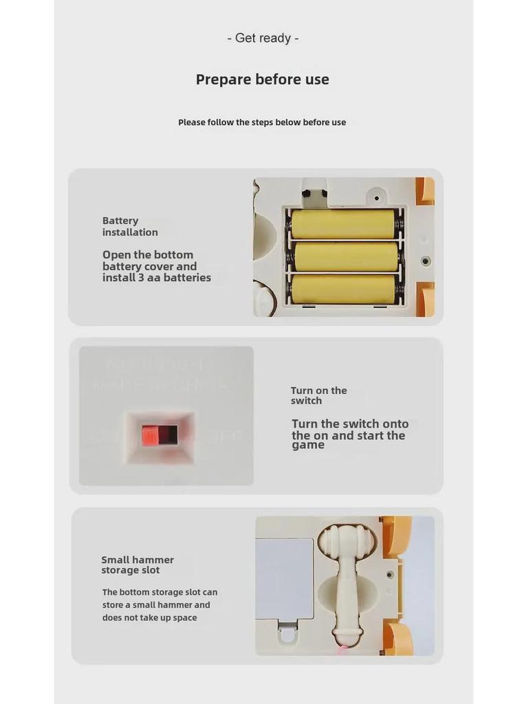 Музыкальная игрушка Hexahedron Baby Whack-a-Mole - обучающий барабан для мальчиков и девочек 1-2 лет