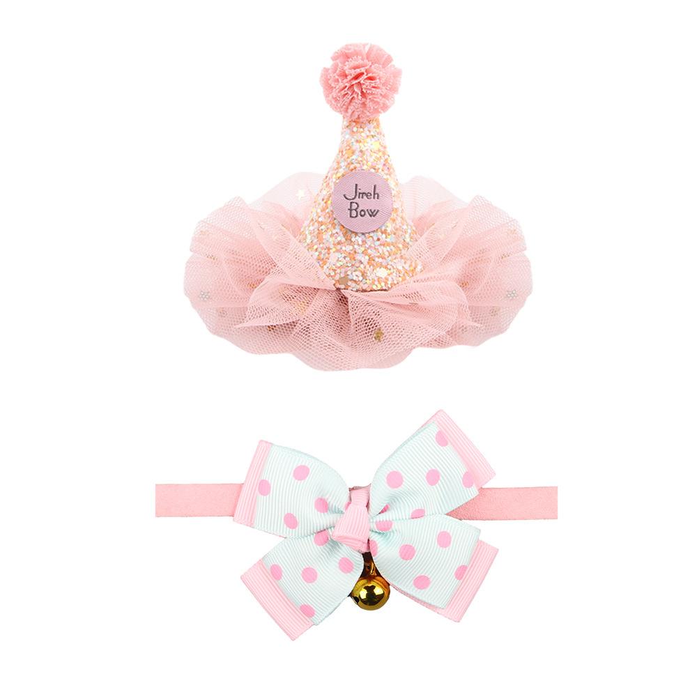 2024 Новый комплект для домашних животных с регулируемой шапкой, воротником для кошек, головной убор, новогоднее украшение, аксессуары для кошек