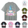 Boys And Girls Casual Loose Easter Print T-Shirt Round Neck Pullover Short Sleeve Top