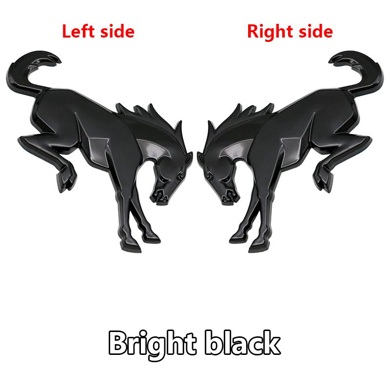 AACD1 Ford 3D Car Horse Stickers Hot For Ford Focus Bronco Logo Exterior Modification Tailgate Leaf Board Letters Animal Parts Badge