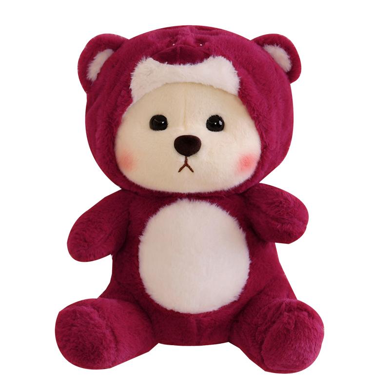 36-55 см плюшевая кукла-медведь-панда с капюшоном, мультяшное животное в зоопарке, плюшевая подушка для сидения, подарок