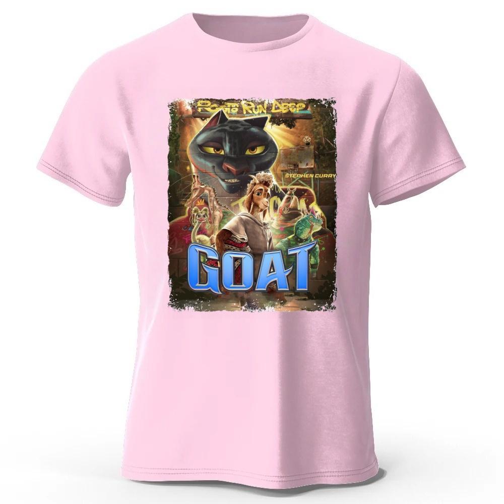 2026 Новый Аниме Фильм Чудесная Команда Мечты GOAT Чистый Хлопок Короткий Рукав Мерч Унисекс Уличная Мода Повседневная Плюс Размер Футболка