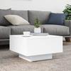 VidaXL Table basse blanc 55x55x31 cm bois d'ingénierie 836567