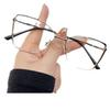 Fashion metal color-changing anti-blue glasses, European and American flat glasses, personalized trend anti-blue glasses