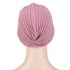Женская мода, блестящий шелковый тюрбан, мягкий блестящий витой тюрбан, шляпа с химической повязкой на голову, головной убор для женской кепки