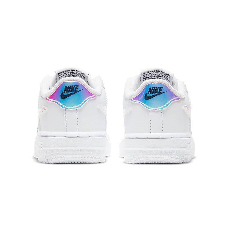 Nike Air Force 1 LV8 TD Digital Swoosh - White Baby Sneakers Black Multi-Color CW1582-100