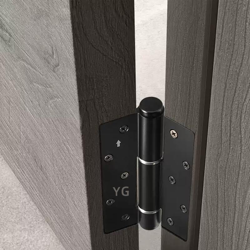 Modern Design Automatic Door Closer Buffer Invisible Hydraulic Damper Spring Hinge for Bathroom Kitchen Bedroom-Self-Closing