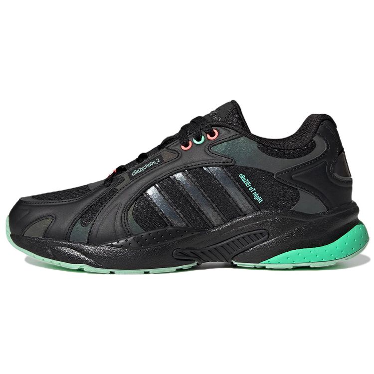 Adidas Neo Crazychaos Shadow 2.0 Fabric Leather Mesh Sports Durable Low-Top Lifestyle Shoes Unisex Sneaker Black HP7483