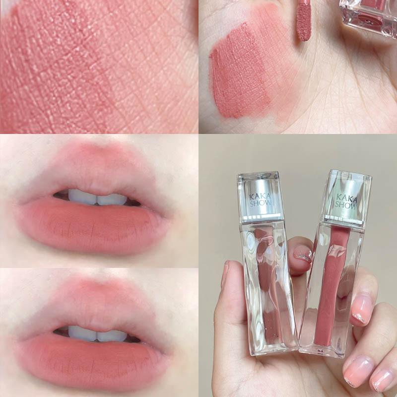 Глазурь для губ с клубничным медведем, бархатная матовая матовая глазурь, грязевая увлажняющая, не легко испачканная чашка, милая помада белого цвета