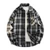 New Spring and Autumn Long-sleeved Plaid Shirt Loose Fashionable Shirt Men's Jacket Youth Large Size Versatile