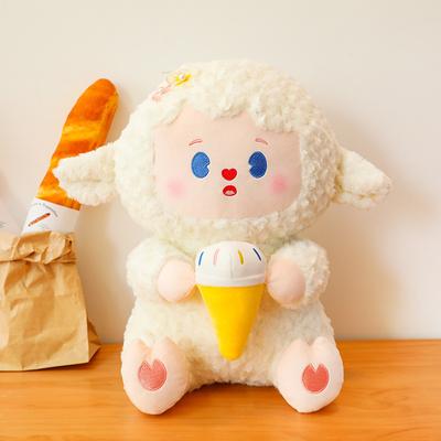 Новая плюшевая игрушка-кукла в виде мороженого ягненка, детская кукла, кукла для подарка на день рождения девушке