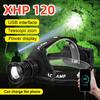 XHP 120 мощный налобный фонарь перезаряжаемый налобный фонарь Zoom водонепроницаемый налобный фонарь для рыбалки