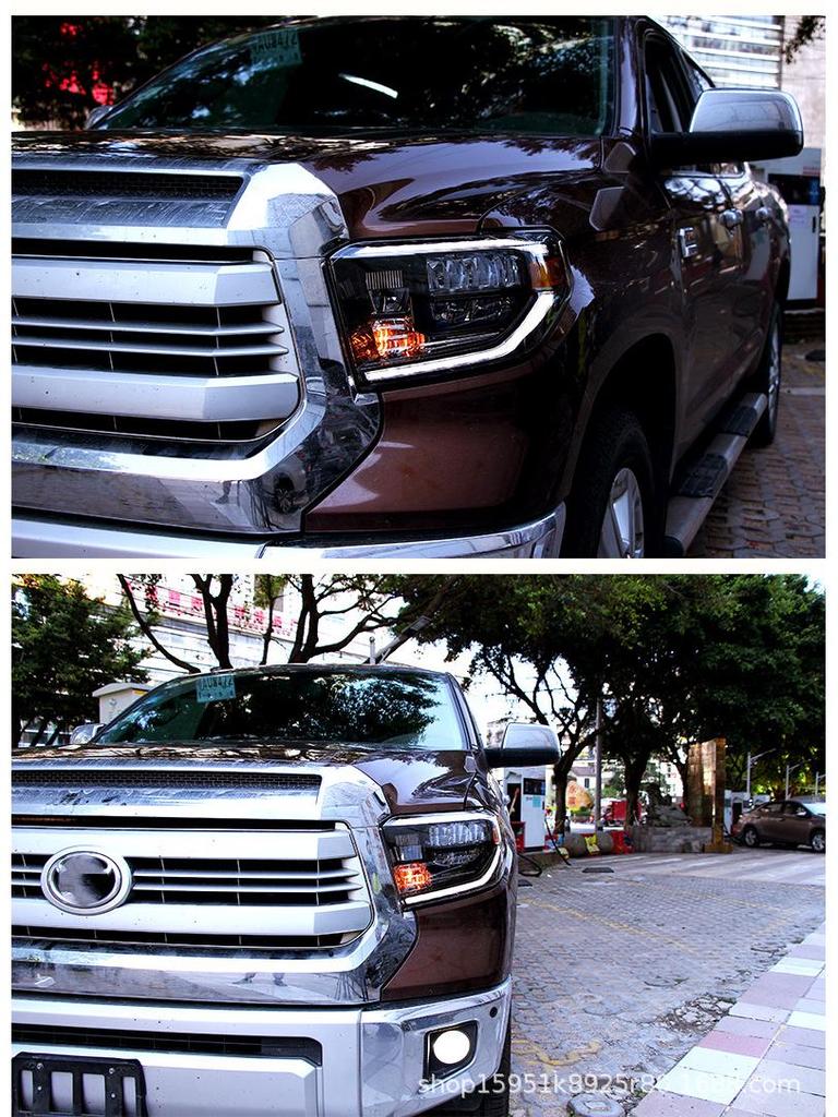 Полный светодиодный блок фары с последовательным указателем поворота для 2014-2018 Toyota Tundra