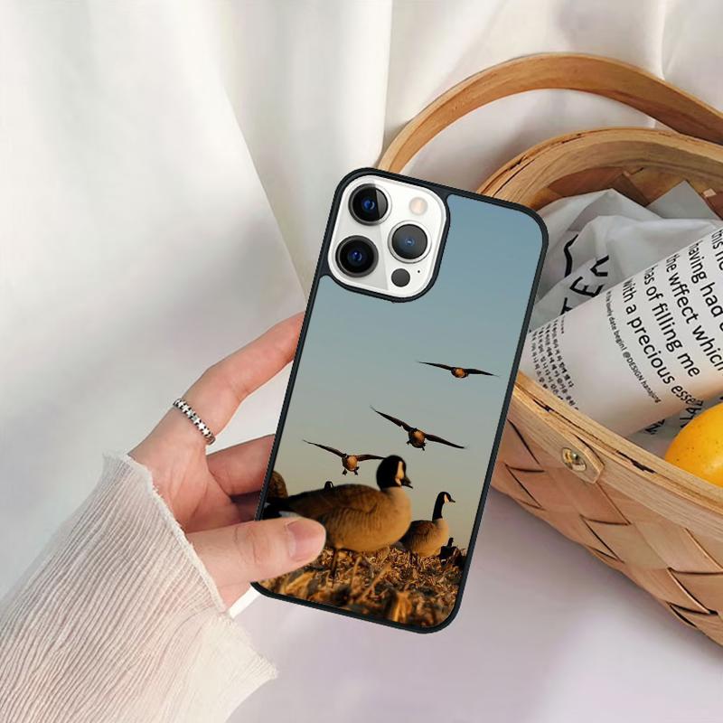 Bird Duck Hunting Sunset Phone Case For iPhone 17 Air 16 15 14 11 12 13 Pro MAX Plus coque Cover Shell