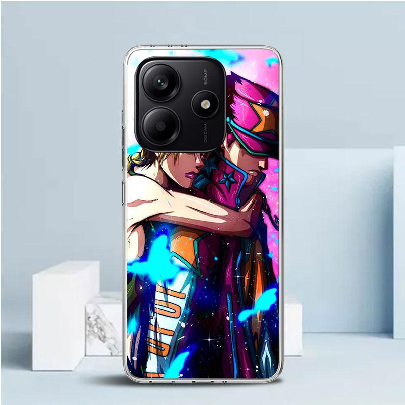 JoJo's Bizarre Adventure Джолин Куджо Мягкий чехол для телефона Xiaomi Redmi Note 15 14 13 12 Pro Plus 14S 11S 11T 11E 10S 10 4G