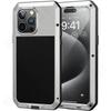Чехол для iPhone 17 16 15 14 13 12 11 Pro Max XS XR 8 7 Plus SE Металлический Прочный 360 Полная Защита Корпуса Ударопрочный Бронированный Защитный Чехол