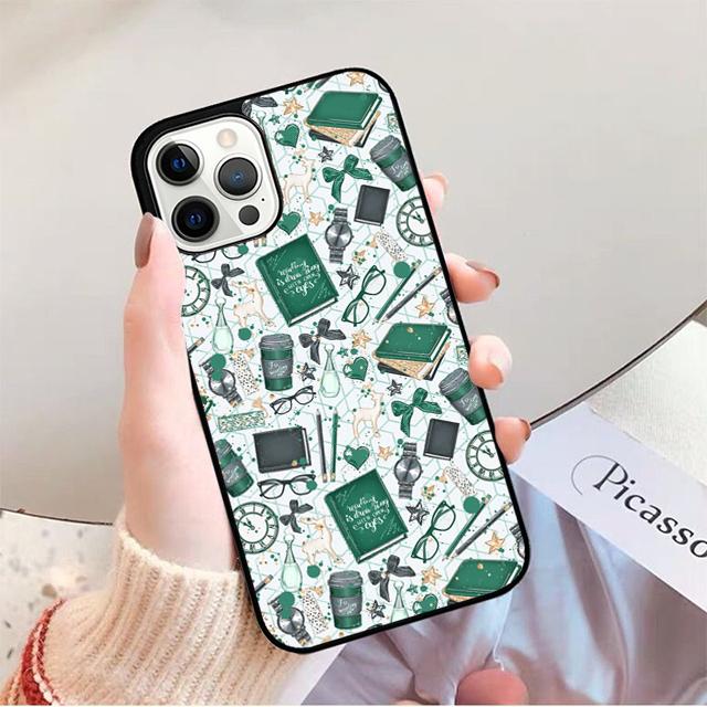 Read Books illustration Phone Case for iPhone 17 Air 16 16e 15 Plus for Apple 13 11 12 14 Pro Max Cover coque fundas
