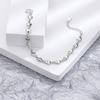 925 Sterling Silver Double Love Heart Hollow Round Beads Bracelet Female Fashion Romantic Jewelry Classic