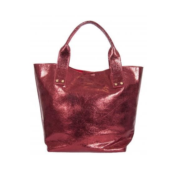 Sac cabas - LE TEMPS DES CERISES - History 1 - Prune - Textile - 2 anses fixes